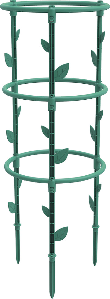 EDA - Plantensteun- support voor bloembak of perk - dia 25 x 66,3 cm hoog - Canada Green