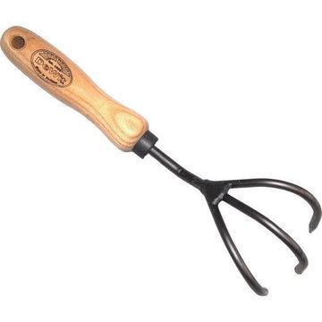 DeWit Handcultivator 3 Tands – 14 cm – Met Essenhouten Handvat – Hoogwaardig Tuingereedschap