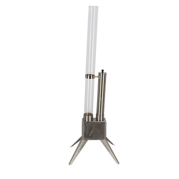 Houtpellet Terrasheater - 135 cm – RVS – Zilver – Duurzame Buitenverwarming op Pellets