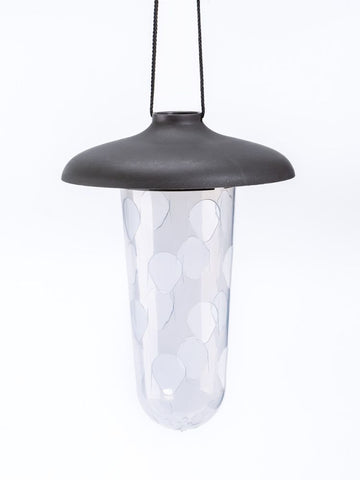 Plastia Robin vogelvoer 2 in 1 set antraciet