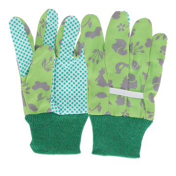 Kinderhandschoenen Groen – Kids in the Garden – Met PVC grip & elastische boorden