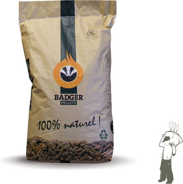 Badger houtpellets ENplus A1 - 1 pallet 975 kg - 65 zakken van 15 kg - 100% naaldhout