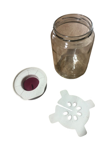 Fermentatie set met speciale deksel met pot Rood