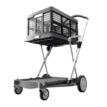 CLAX trolley (grijs) + 1 klapkrat
