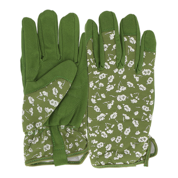Dames Tuindhandschoen Groen met motief maat M