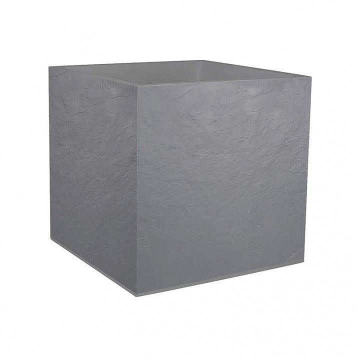 EDA Plantenbak Vulcania stone effect grijs 49,5 x 49,5 x 49,5 cm 57 liter