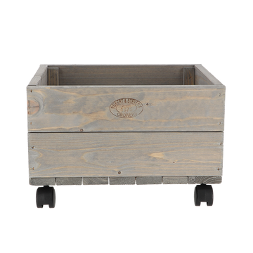 Esschert Design - Houtenplantenbak - op wielen - 39x36x25cm