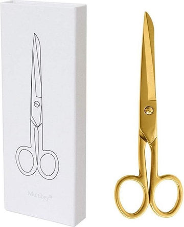 Schaar - Goudkleurig - in geschenkdoosje -18 cm