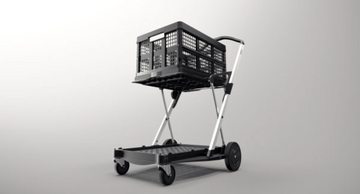 Inklapbare trolley CLAX® incl. vouwkrat, 46 l