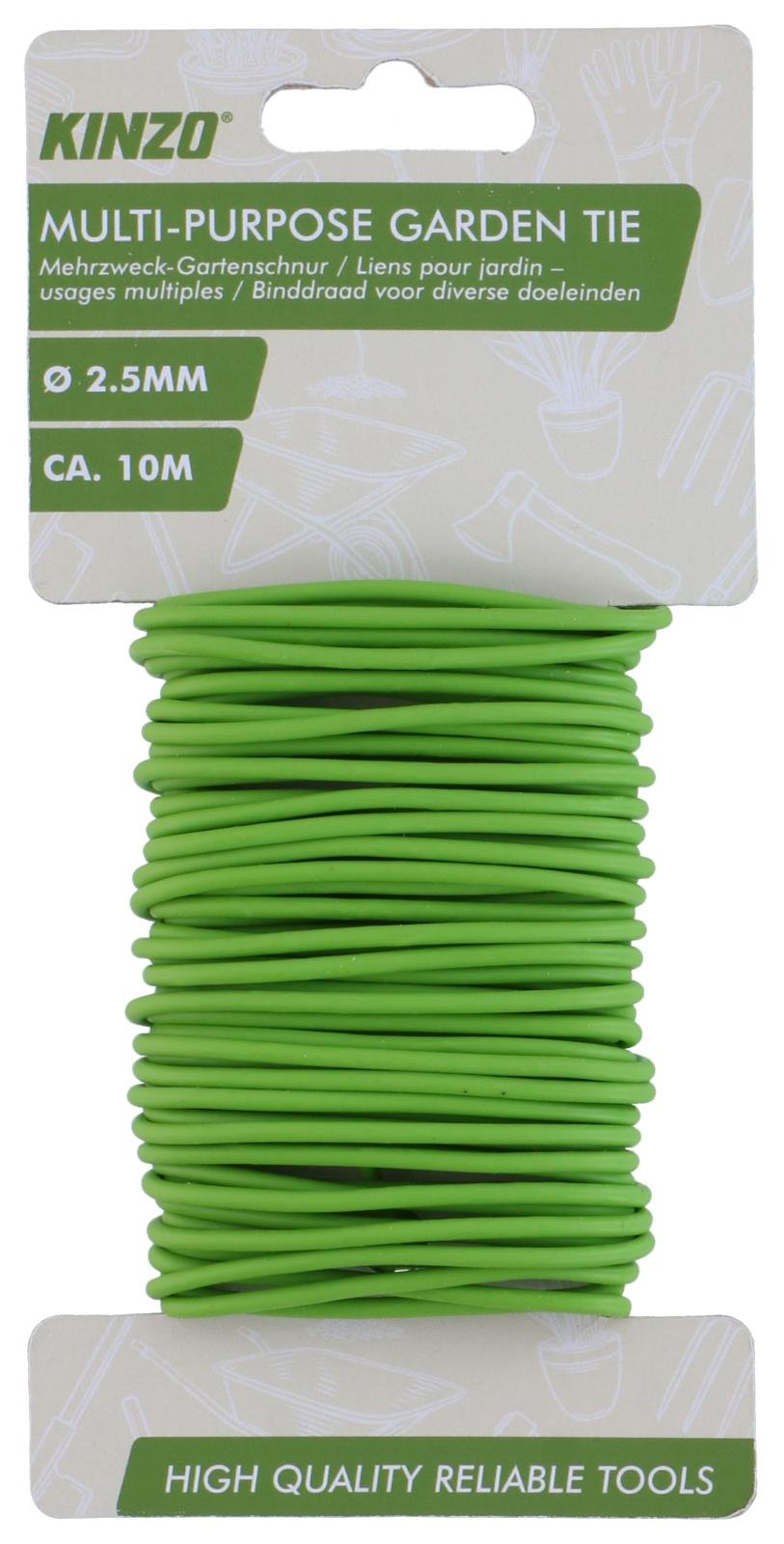 Flexibel tuinbinddraad 10 mtr x 2,5 mm groen