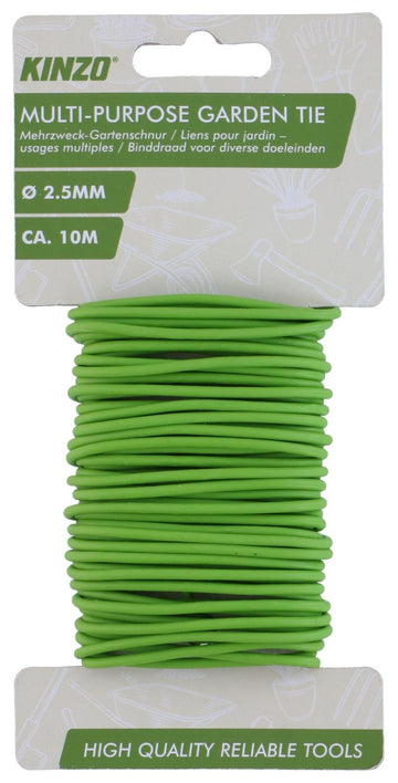 Flexibel tuinbinddraad - 10 mtr x 2,5 mm - groen