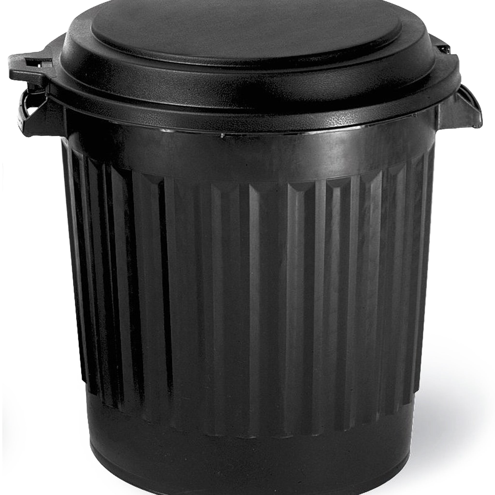 Power Tower - vuilnisemmer - met los deksel - 80 liter - recycled - zwart