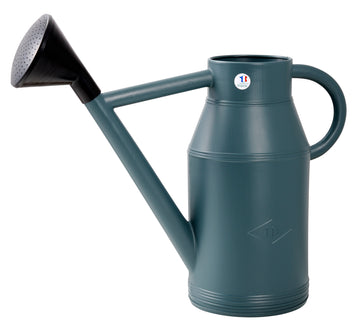 EDA Gieter - grijs - kunststof - zwarte broeskop - 6 liter - Gieters voor buiten