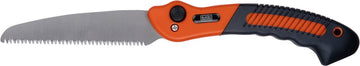 BLACK+DECKER Opvouwbare Takkenzaag 22,5 cm – Gekartelde Stalen Snijkop – Ergonomische Antislip Handgreep – Oranje/Zwart