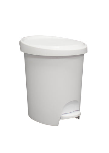 Power Tower Stepy bin pedaalemmer 6 liter met binnenemmer wit