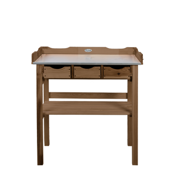 Esschert - Design - Oppottafel - met - lades - bruin