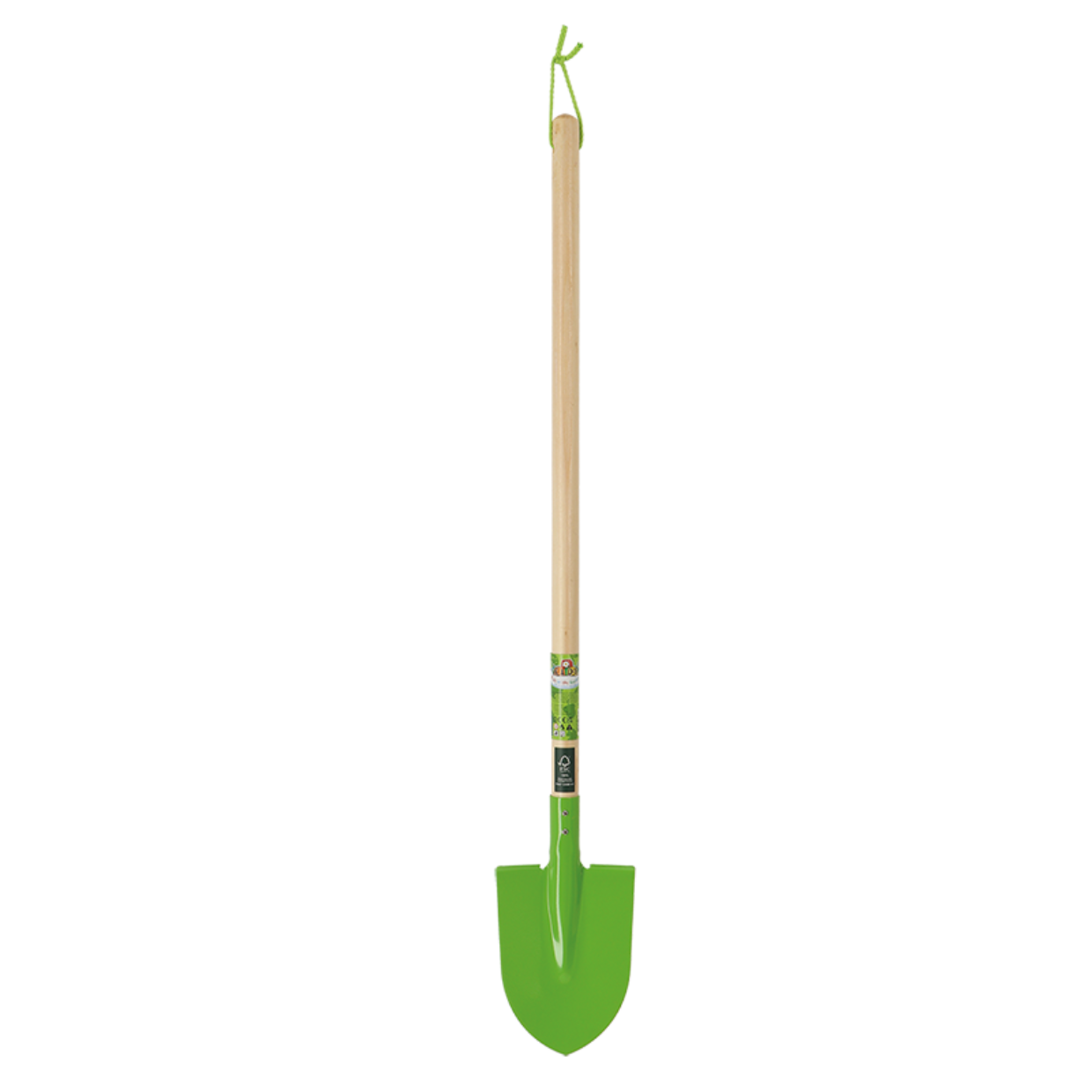 Kinderschep groen metalen blad