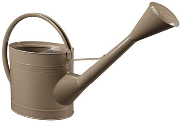 Burgon & Ball Waterfall gieter 9 liter van metaal in truffelkleur met afneembare broeskop