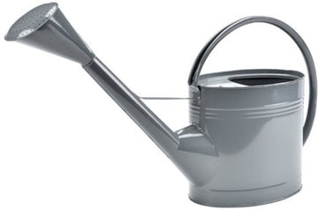 Burgon & Ball Waterfall gieter 9 liter antraciet van gegalvaniseerd staal met broeskop