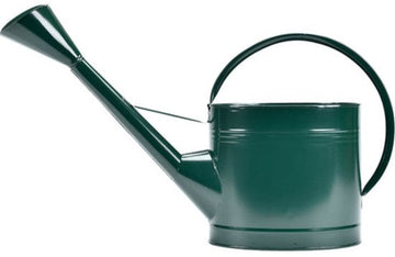 Burgon & Ball Waterfall metalen gieter 9 liter groen met afneembare broeskop