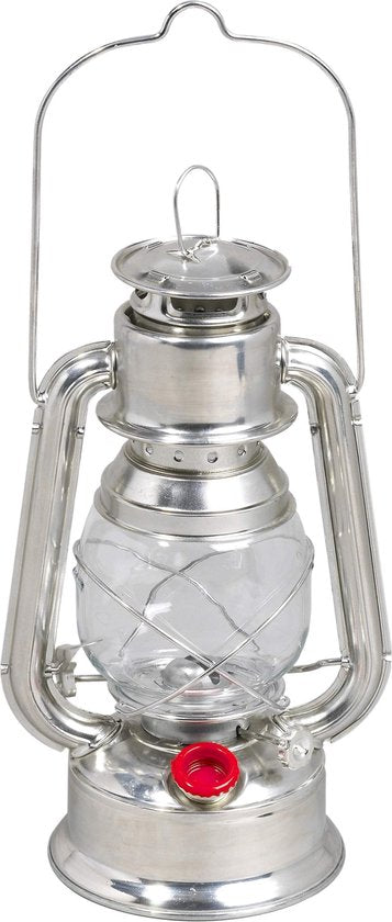 Guillouard Luciole olielamp Lucione 15 - 0,5 liter - nikkel kleur - klassiek - voor buiten