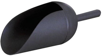 Guillouard pellet schep van gelakt staal 32 cm - zwart - voor houtpellets en as