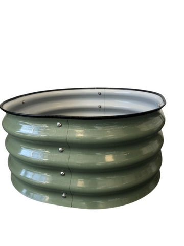 Dutchlander Metalen verhoogde kweekbak 60 cm x 28 cm olijfgroen