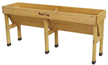 VegTrug® Wall Hugger kweektafel 100% FSC hout – 183 × 46 × 80 cm
