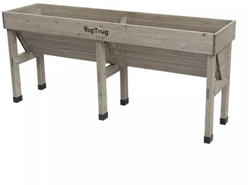 VegTrug® Wall Hugger Kweektafel – 183 × 46 × 80 cm – 100% FSC® Hout Grey Wash