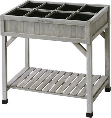 VegTrug® Kruidenkweektafel – 78 × 58 × 80 cm – FSC® Hout – Grey Wash
