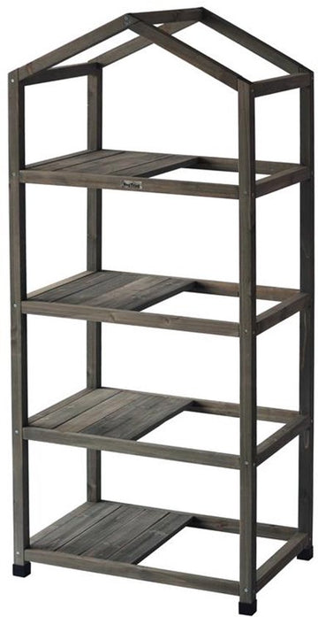 VegTrug® Broeikas voor Kweektafel – Grey Wash – 71 x 49 x 157 cm – Houten Kas / Beschermkap voor Verhoogde Moestuinbak