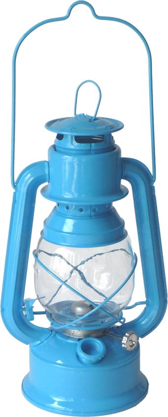 Guillouard olielamp voor buiten 30 cm blauw metaal diameter 14 cm