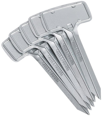Guillouard metalen tuinlabels 8 x 18 cm - herbruikbare plantenetiketten voor moestuin en zaaibed - set van 5