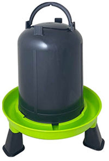Guillouard voersilo en voerbak voor kippen 5 liter (ca. 3 kg) van gerecycled kunststof - hangend of staand met afneembare poten