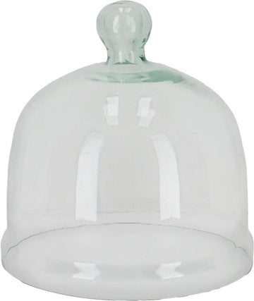 Glazen kweekstolp maat S – mini kas voor planten en stekjes – transparant glas met bescherming tegen slakken