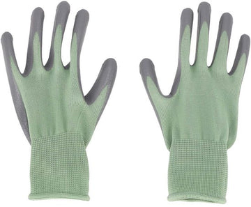 Esschert Design nitril tuin handschoenen groen maat M - poedervrij en flexibel voor tuinieren en klussen