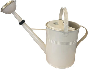 Dutchlander Metalen Gieter 9 Liter – Thermisch Verzinkt – Messing Broes – Ivoor – Engelse Stijl