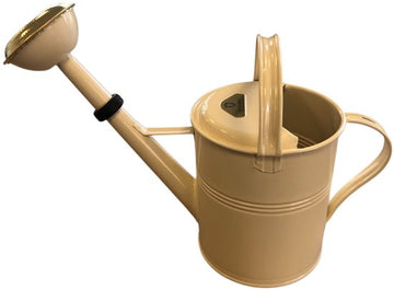 Dutchlander Metalen Gieter 5 Liter – Thermisch Verzinkt – Messing Broes – Ivoor – Engelse Stijl