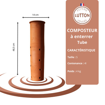 Franse Compostpot van terracotta – natuurlijke voeding direct in de tuingrond S