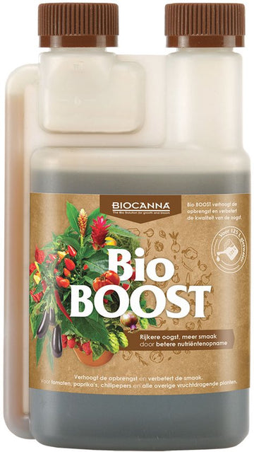 BIOCANNA Bio BOOST 250 ml biologische bloeistimulator en plantenvoeding - voor groenten, kruiden en fruit - tot 125 liter