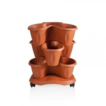 Plantenbak Module Trifoglio Terracotta 40 x 40 x 51 cm 3 laags