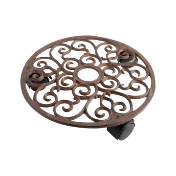 Esschert Design Planttrolley Gietijzer Ø29 cm – Klassiek en Functioneel