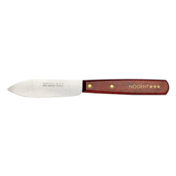 Nogent Iconic tuinmes - 10 cm glad lemmet - haagbeukhouten handvat in kersenhoutkleur