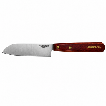 Nogent Iconic mini santokumes 11 cm - roestvrij staal - kersenhouten handvat