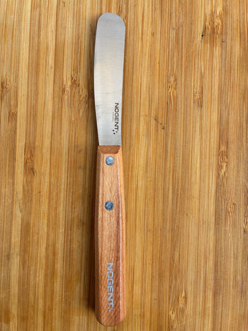 Nogent botermesje met houten heft kersenhoutkleur 18,5 cm