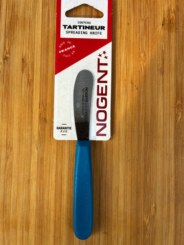 Nogent Daily mini smeermes 6 cm met roestvrijstalen lemmet en blauw polypropyleen handvat