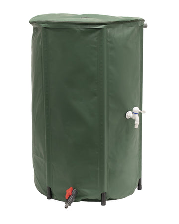 EDA - Flexibele en opvouwbare wateropvangbak 500 L met filter + 2 kranen - Weerbestendig