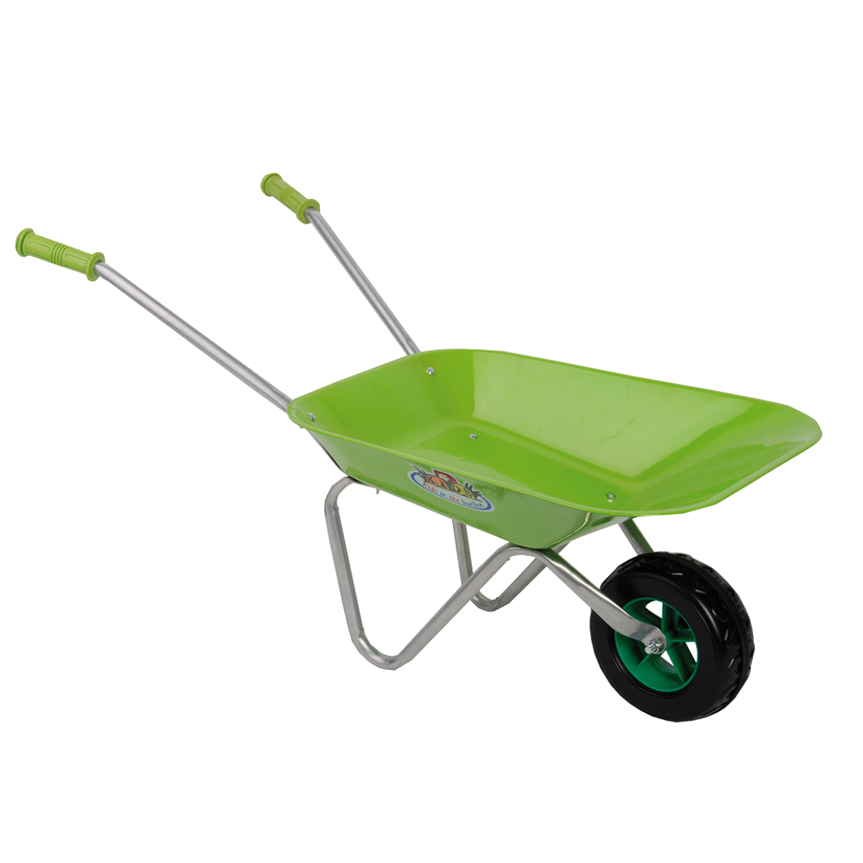 Kinderkruiwagen Groen – Metalen Bak – 6,5 L – vanaf 3 jaar