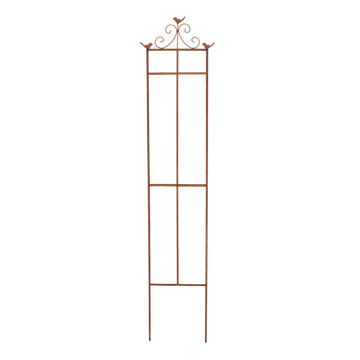 Esschert Design Plantensteun Vogels 31,8 X 160 Cm Staal Bruin