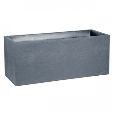 EDA - Rechthoekige plantenbak - Volcania Stone effect - grijs - 99,5 x 39,5 x 43,5 cm 98 L